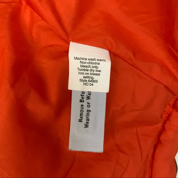 J. CREW Quilted Olive Green with Orange Lining Puffer Down Vest - Picture 12 of 13